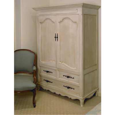 French country wardrobe with an antique finish