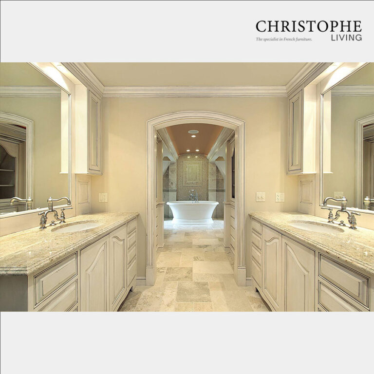 French Provincial Bathroom And Vanity In Taupe Christophe Living 