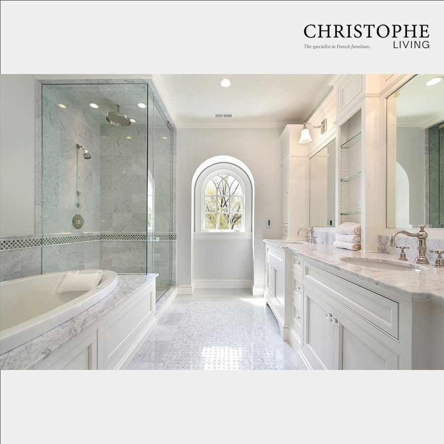 Hamptons Inspired Vanity & Bathroom