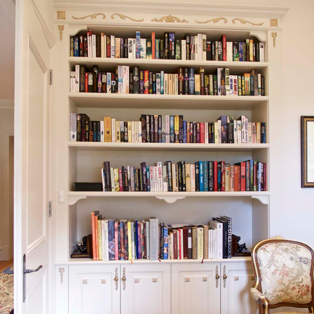 French provincial Bookcases Sydney & Australia Timber, White, Hamptons