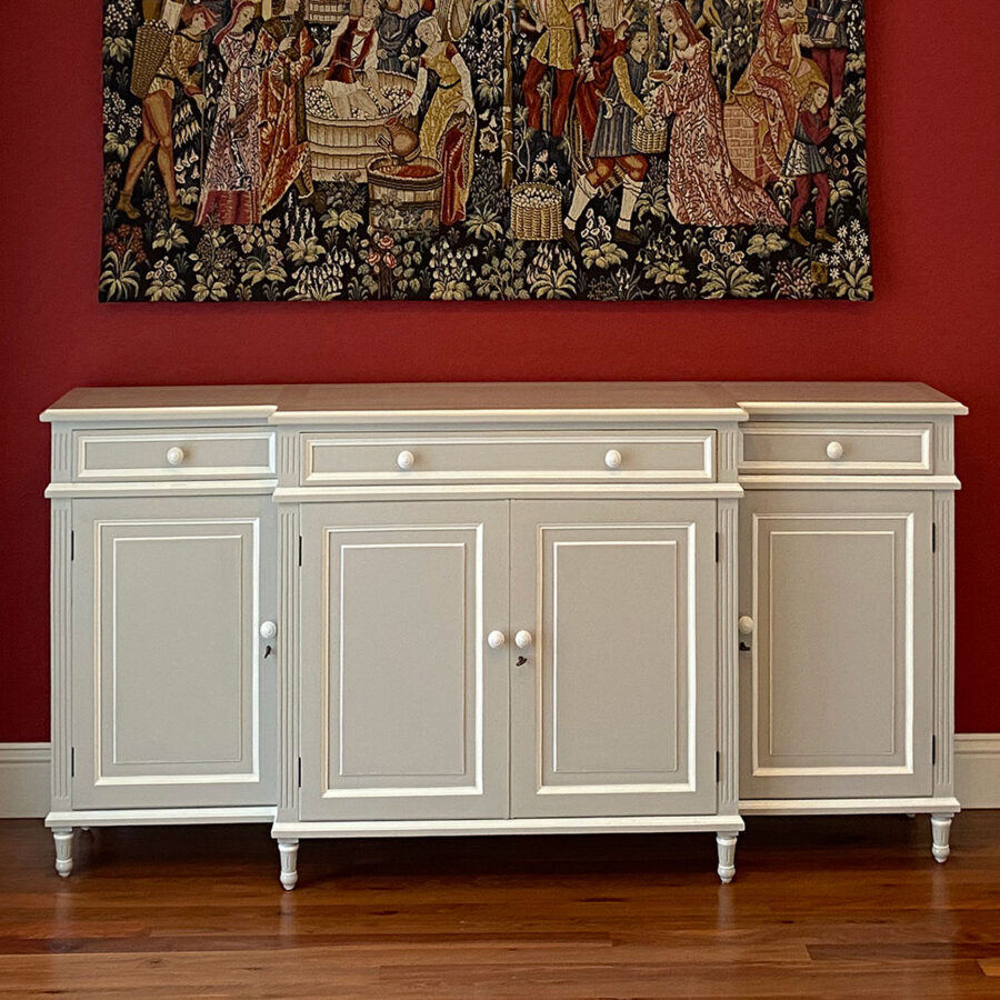 Taupe & White Sideboard