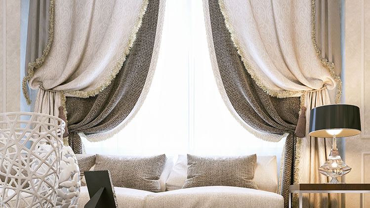 Classic Traditional Curtains Luxury, Beautiful Living Room Curtain Design