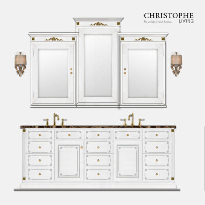 • Hamptons Louis French 15 style bathroom vanity design