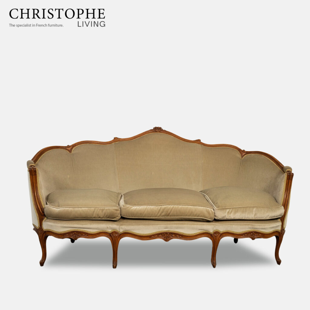 French Provincial Timber 3 Seater Sofa & Armchairs French Provincial