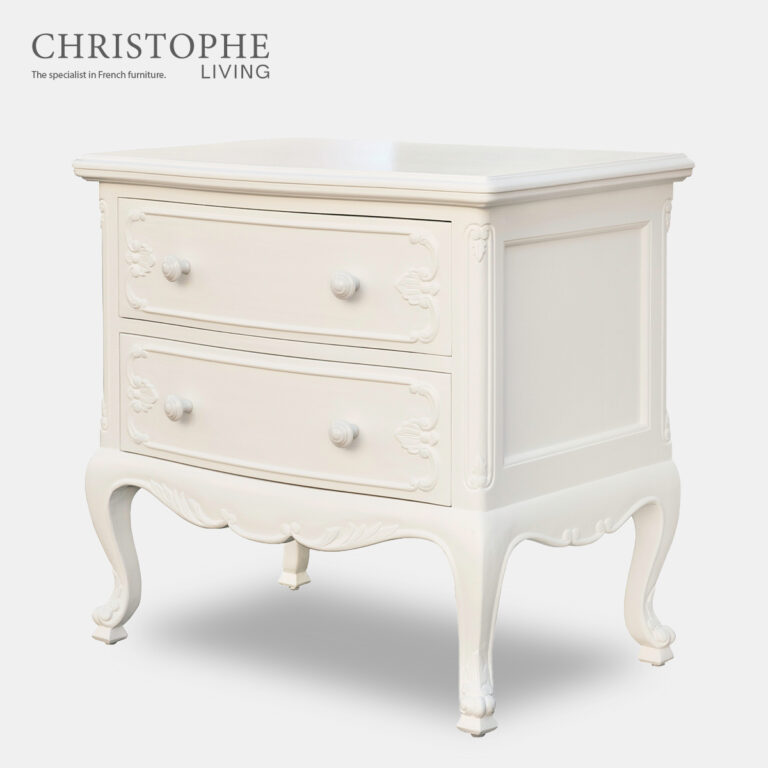 Classic White French Provincial Bedside Table Provincial Furniture