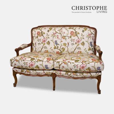 French sofa with jacquard fabric