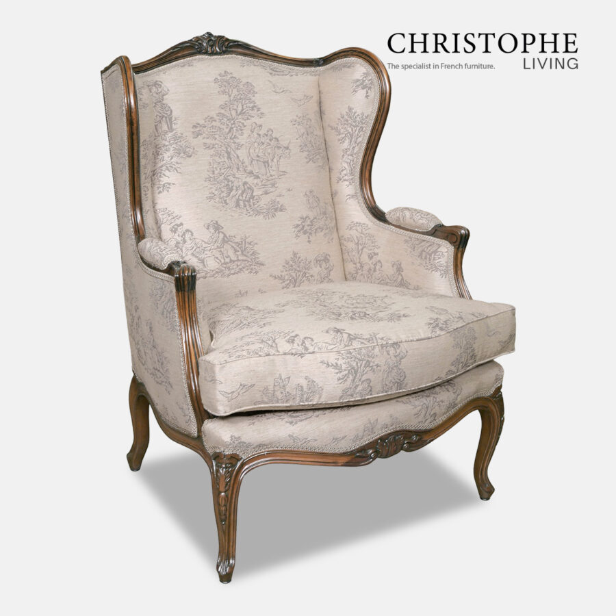 french wing chair