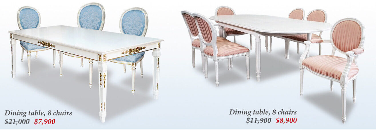 french provincial dining tables sale sydney