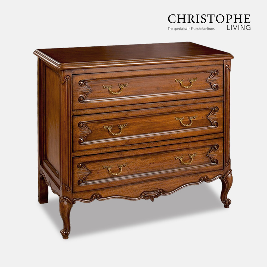 French Provincial Timber Bedroom Chest of Drawers