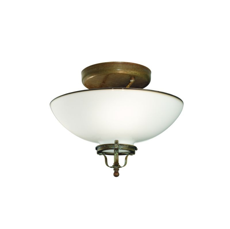 Murano Ceiling Light with Curved Dish Medium