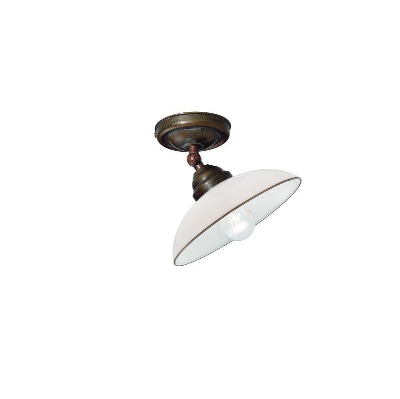 Murano Swivel Ceiling Light with Curved Dish