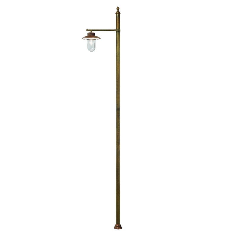 Genoa Single Lamp Post with Mini Bell