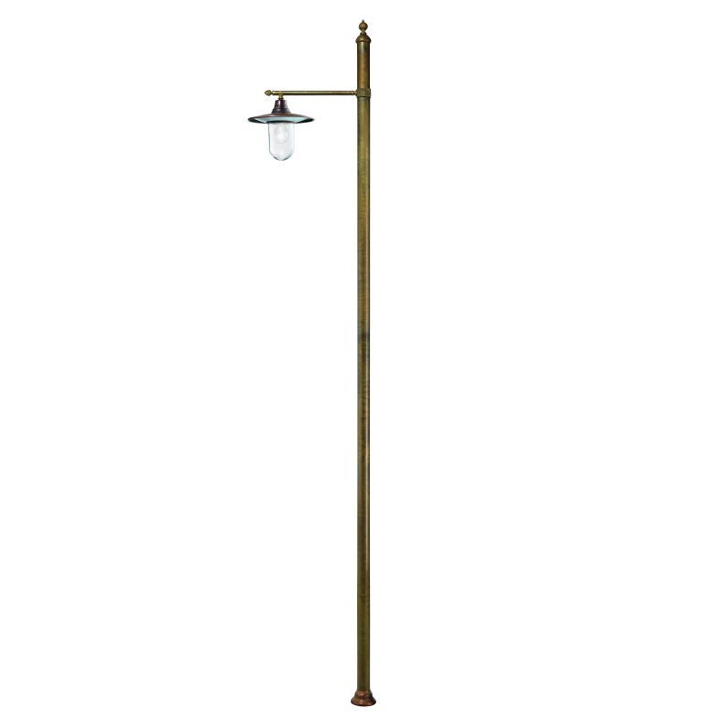 Savona Single Lamp Post with Flat Dish