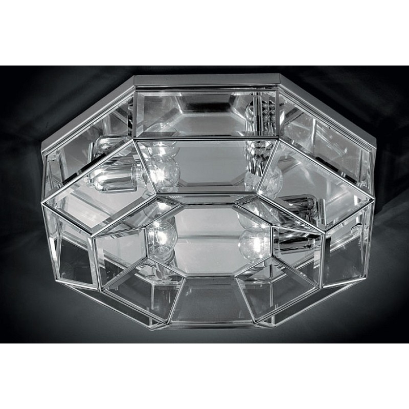 Marsia Octagon Ceiling Light Large in Chrome