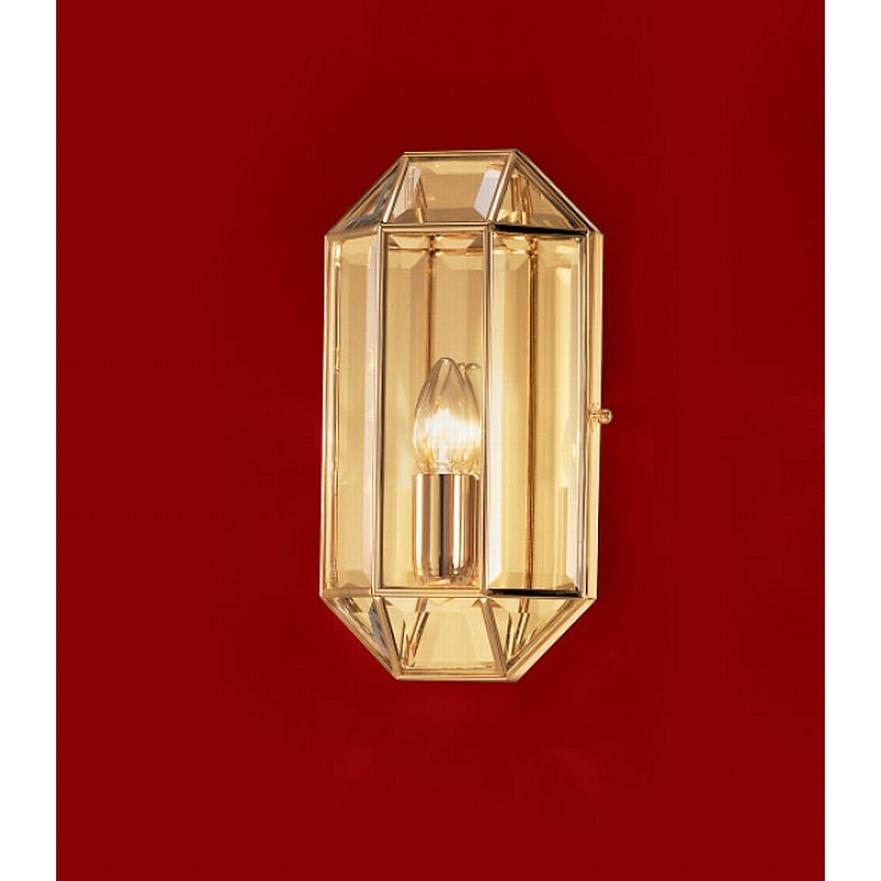 Marsia Beveled Wall Light Small in Gold