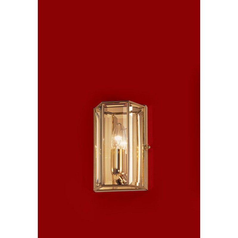 Marsia Faceted Wall Light Small in Gold