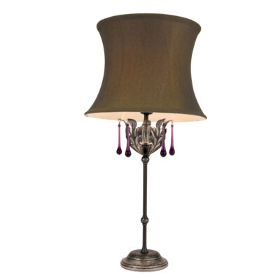 Bosque Table Lamp in Black and Silver