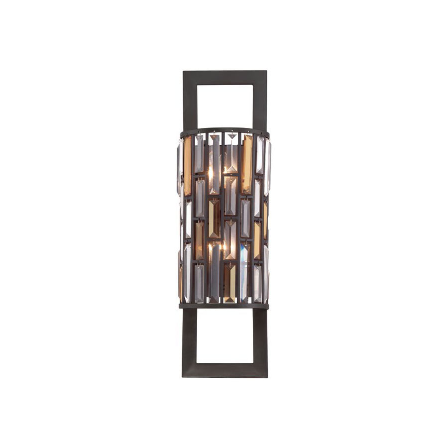 Carrie 2Lt Tall Wall Light in Vintage Bronze