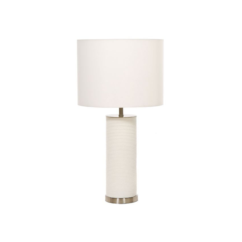 Texture Table Lamp in White