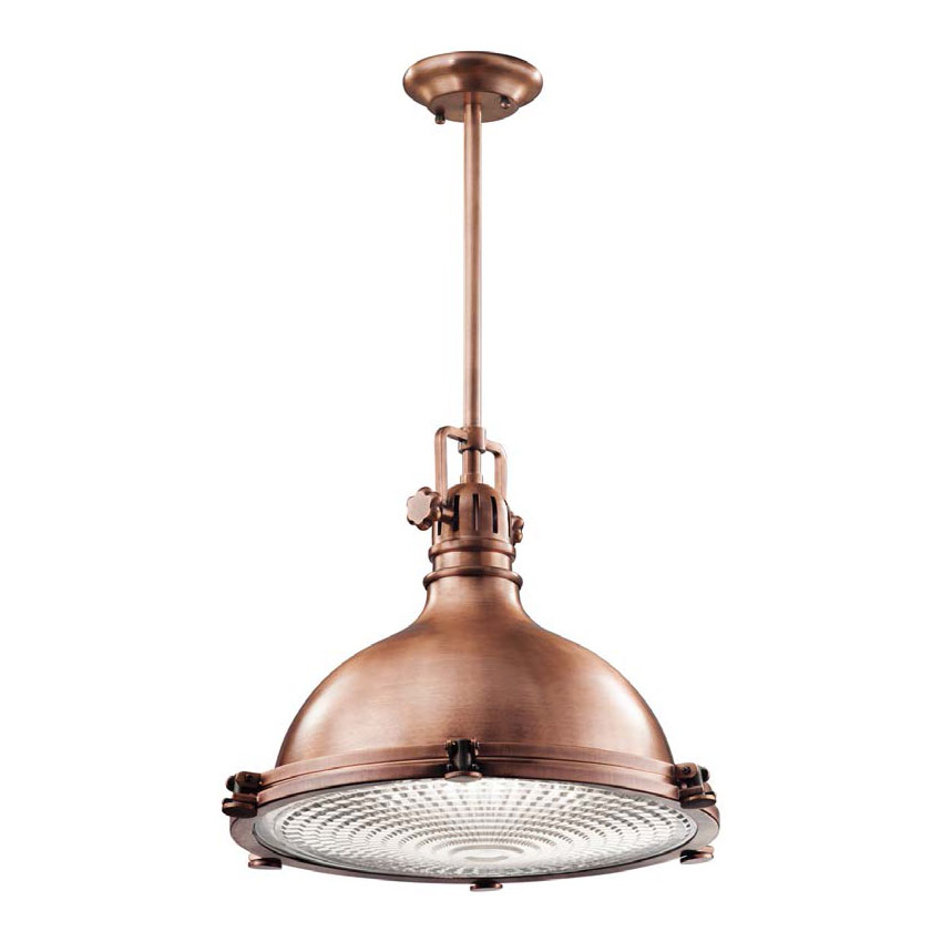 Whitley Bay Extra Large Pendant in Antique Copper