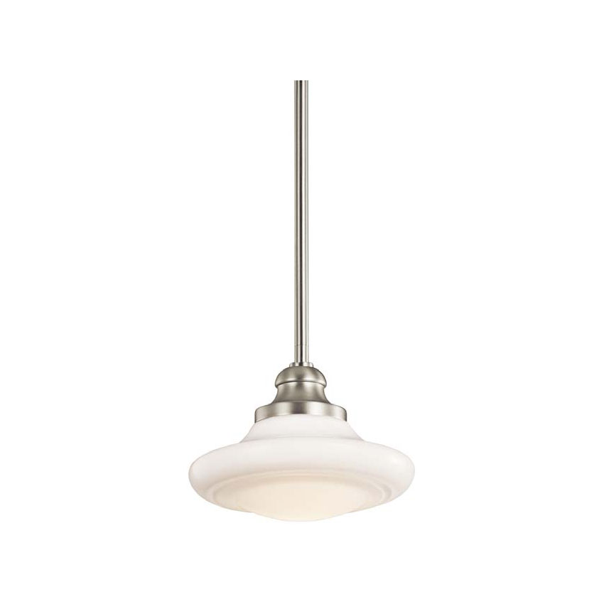 Helene Small Duo-Mount Pendant in Brushed Nickel