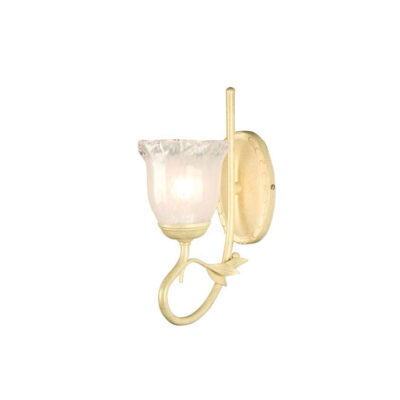 Elise Wall Light in Ivory/Gold