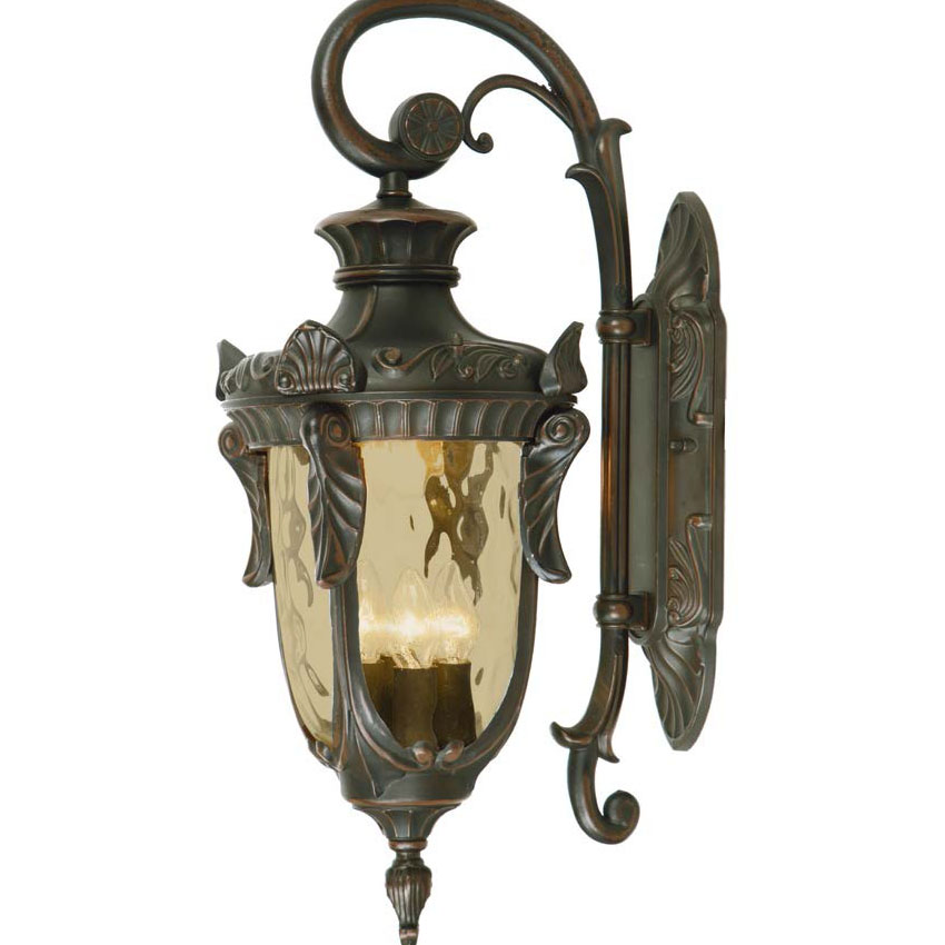 Springsteen Wall Down Lantern Large in Old Bronze