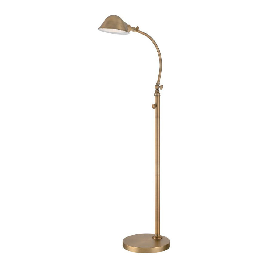 Tyson Floor Lamp in Aged Brass