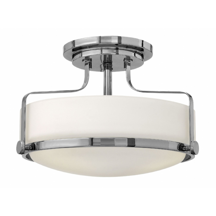 Westwood Small Semi-Flush Ceiling Light in Chrome