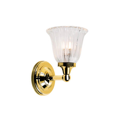 Century 1lt Bathoom Wall Light in Polished Brass