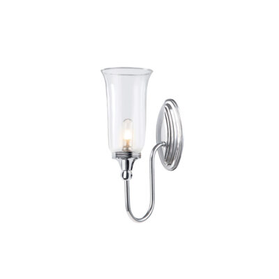 Lawrence Bathroom 2lt Wall Light in Polished Chrome