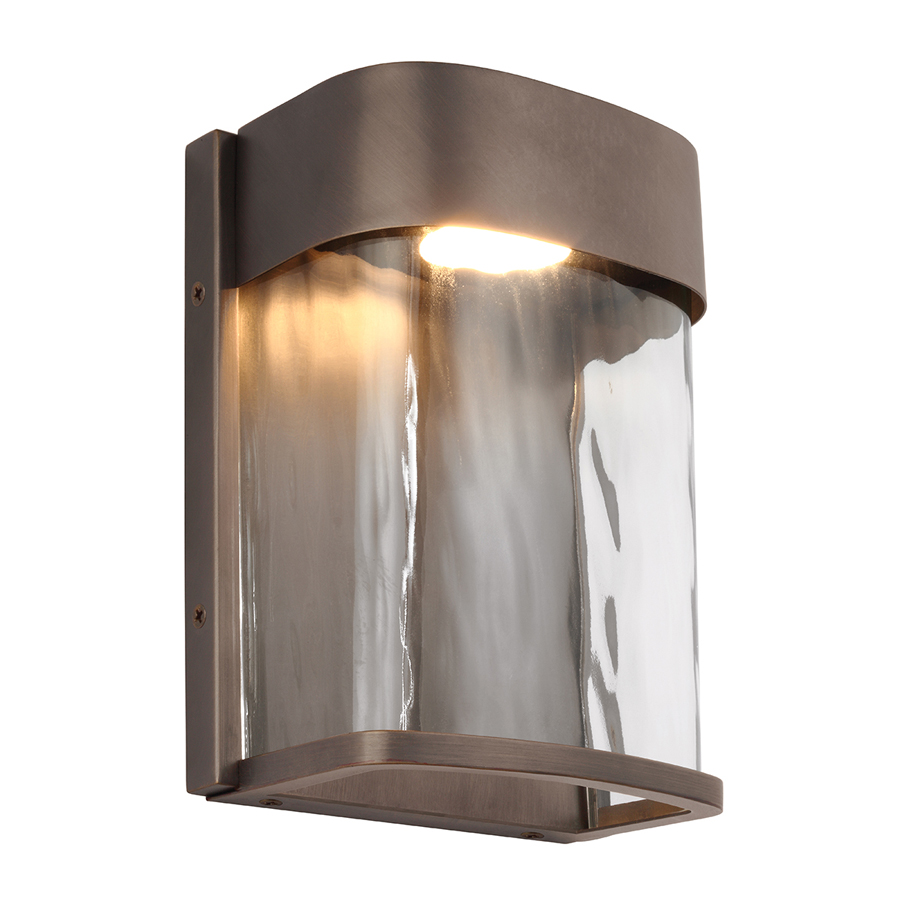 Marche Small LED Wall Light in Bronze