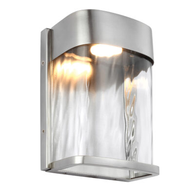 Marche Small LED Wall Light in Steel