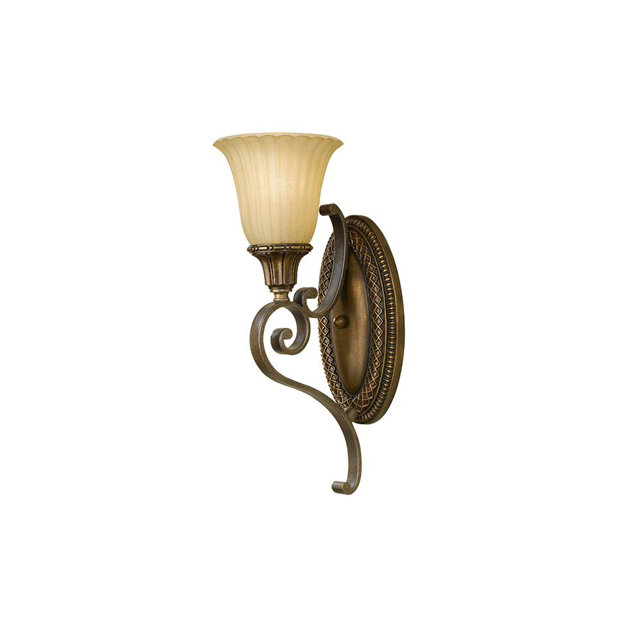 Victoria Wall Light in Gold and Bronze