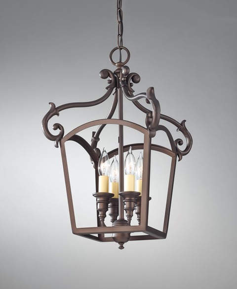 Mathis 4Lt Wrought Iron Chandelier