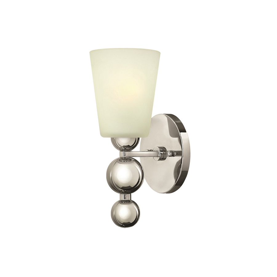 Rollo Wall Light in Polished Nickel