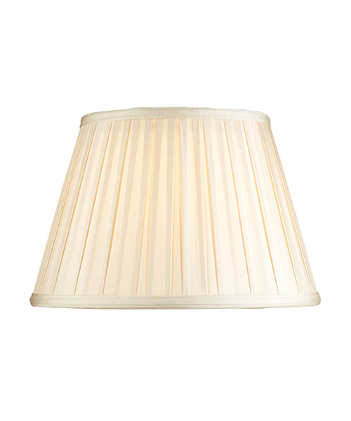 Cotton 36cm Box Pleat Oyster Shade