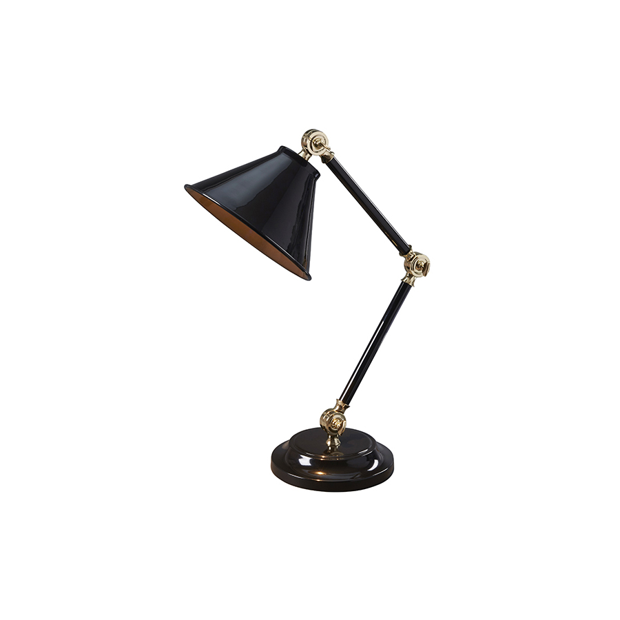 Uernon Mini Table Lamp in Black and Brass