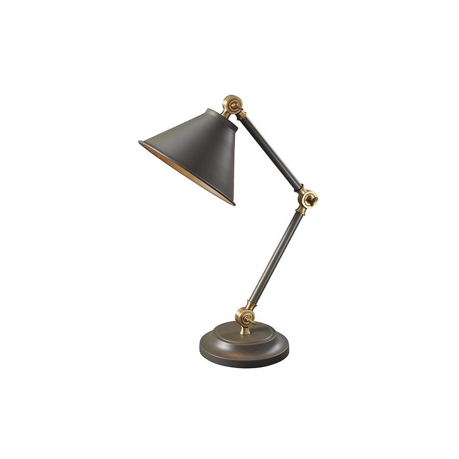 Uernon Mini Table Lamp in Grey and Brass