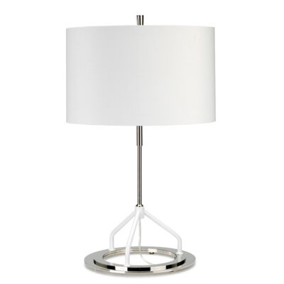 Ciudad Table Lamp in White