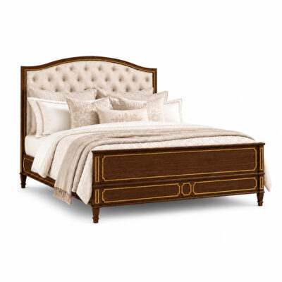 Saint-Germain Paris Moderne Timber Gold Trim Bed