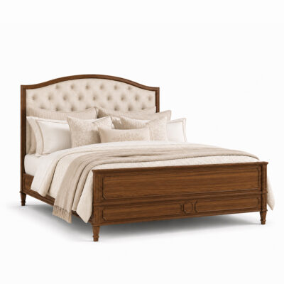 Saint Germain Upholstered Timber Bed