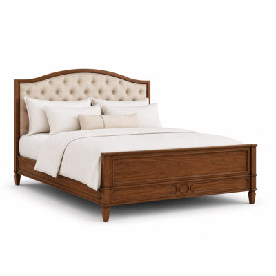 Saint Germain Upholstered Timber Bed