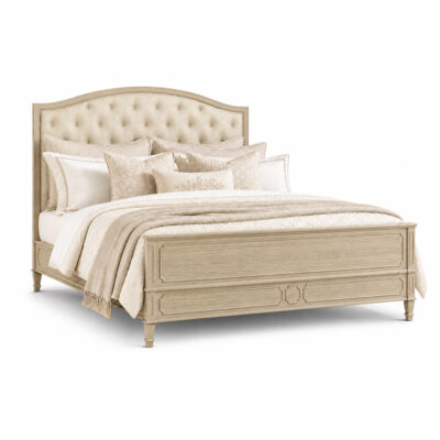 Saint-Germain Paris Moderne Washed Weathered Oak Bed