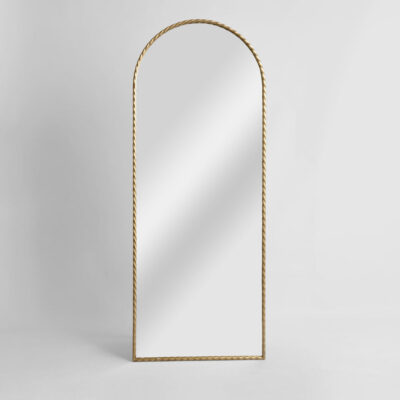 Chateauvert French Provincial Arched Full Length Mirror Gold