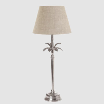 Gainsborough Palm Tree Table Lamp Base Antique Silver