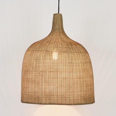 Blenheim Hamptons Woven Rattan Dome Pendant Light