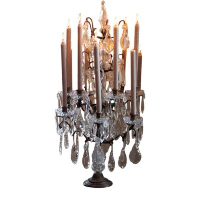 Carrington French Provincial 12 Arm Candelabra Burnished Brass