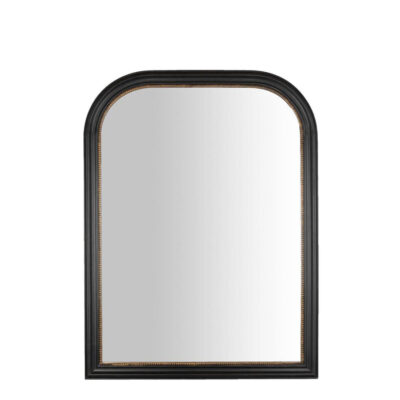 Mansfield French Provincial Arched Wall Mirror Black