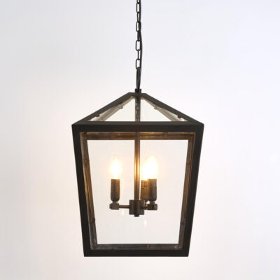 Arundel Hamptons Lantern Ceiling Pendant Black